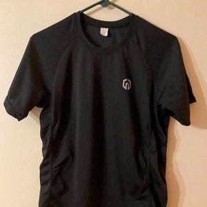 Black Workout shirt, Size S, Polyester